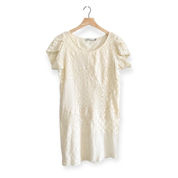 See By Chloe‎ Ivory Lace Mini Dress Size 6 - Picture 2 of 12